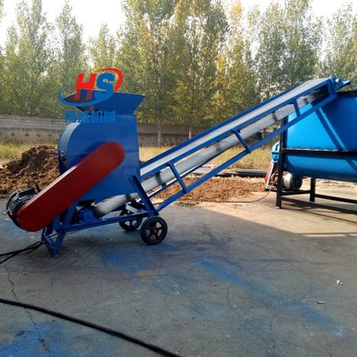 草料粉蘑菇菌肥混料機 畜牧養(yǎng)殖飼料拌料機 1000公斤自吸式